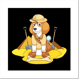 Beagle Archaeologist Archaeology Posters and Art